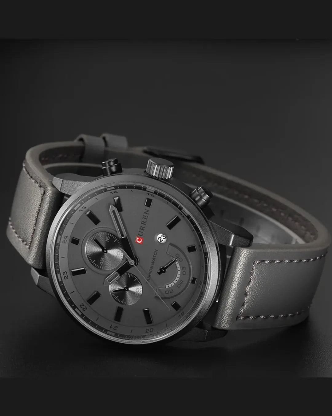 Relógio Masculino Pulseira de Couro Vintruos Marrom