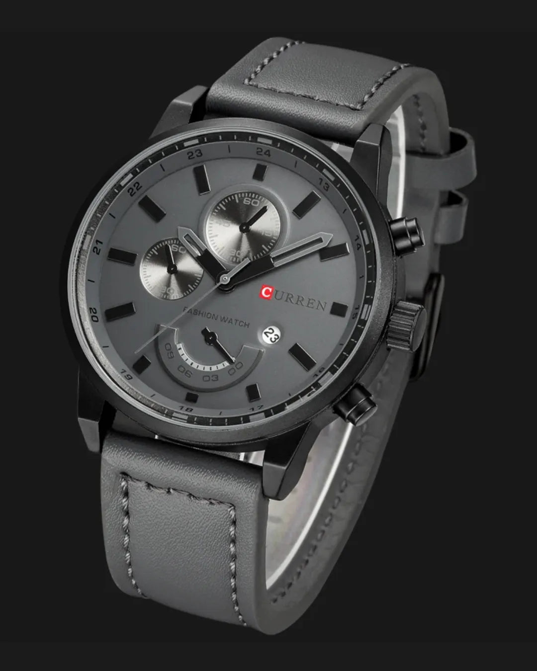 Relógio Masculino Pulseira de Couro Vintruos Marrom