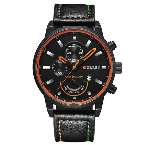 Relógio Masculino Pulseira de Couro Vintruos Marrom