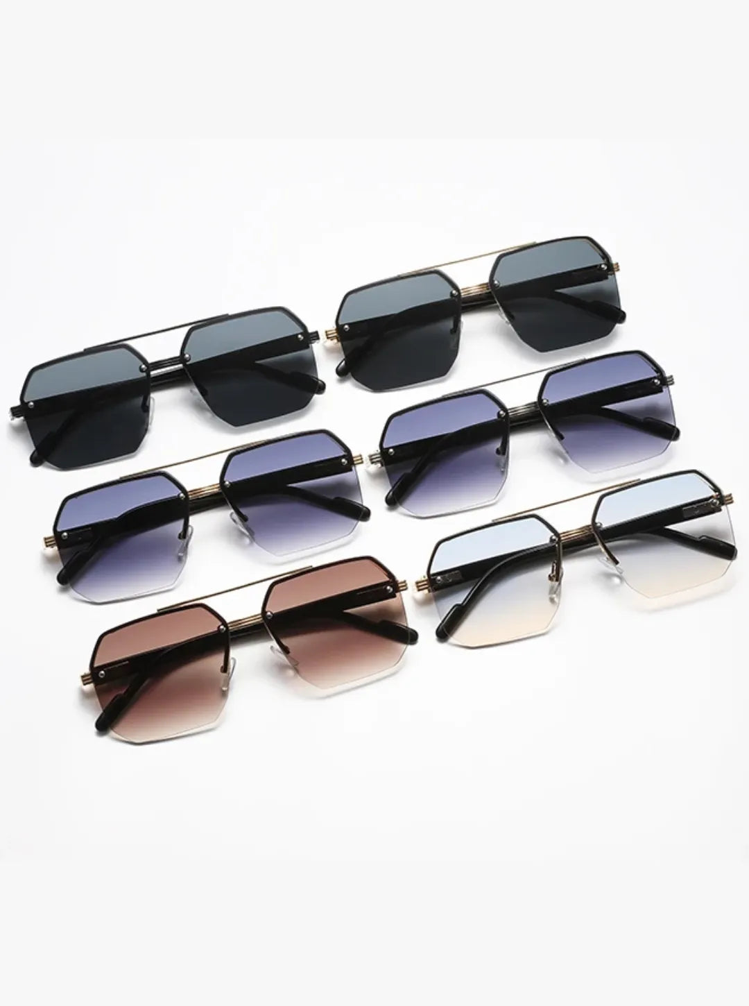 Óculos de Sol Masculino Hexagonal TalkShell Clássico