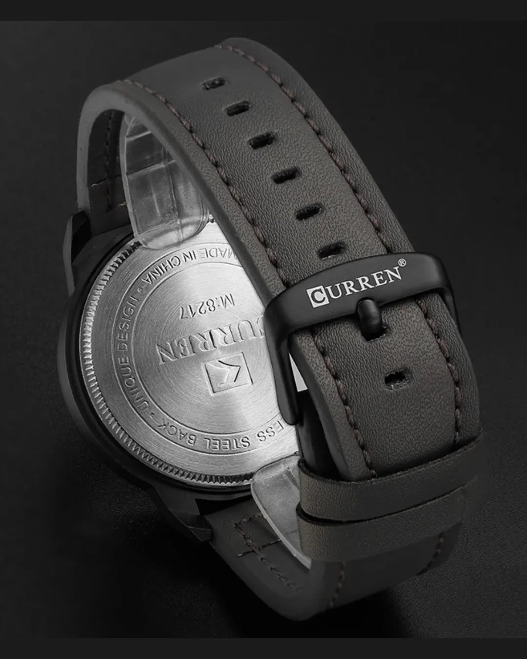 Relógio Masculino Pulseira de Couro Vintruos Marrom