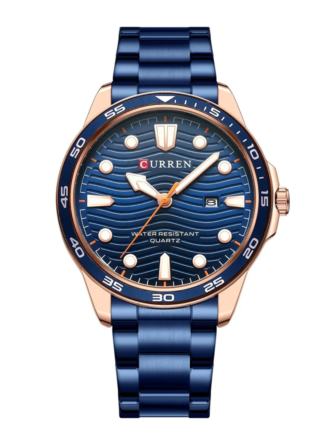 Relógio Masculino pulseira prata Freimolt Clou fundo preto 40mm
