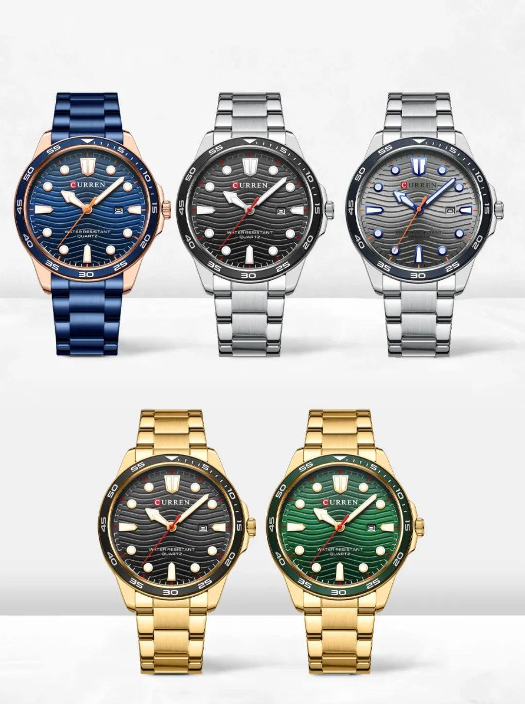 Relógio Masculino pulseira prata Freimolt Clou fundo preto 40mm