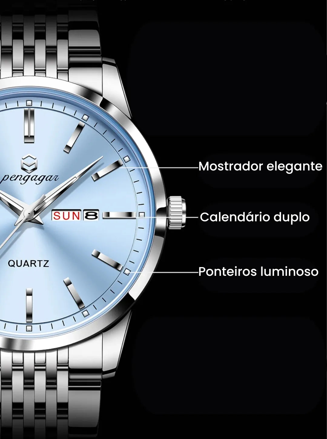 Relógio Masculino Beckham Blue 40mm