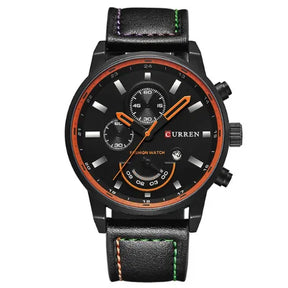 Relógio Masculino Pulseira de Couro Vintruos Marrom