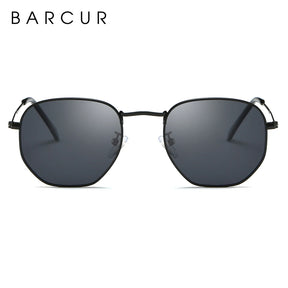 Óculos de sol refletivos Barcur hexagonal Smith Black