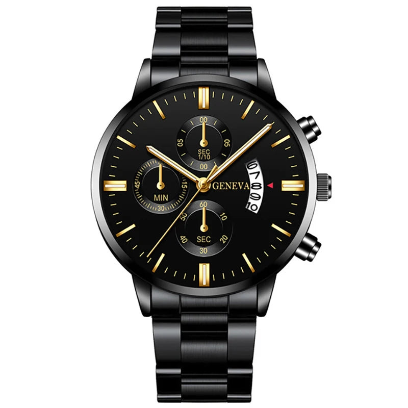 Relógio masculino Preto Geneva 40mm