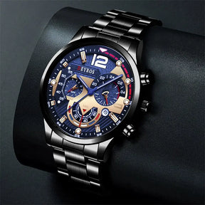 Relógio Masculino Preto Deyros Stylish Black Hill 40mm