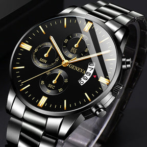 Relógio masculino Preto Fosco Vanglore Geneva 40mm