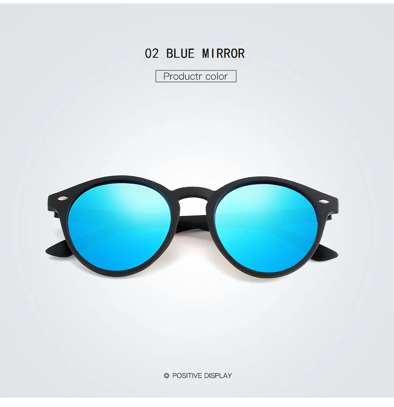 Óculos de Sol Clássico Redondo Clubmaster Soho Blu