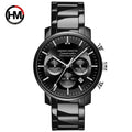 Relógio Masculino de pulso Azul Hannah Martin Full Black 40mm