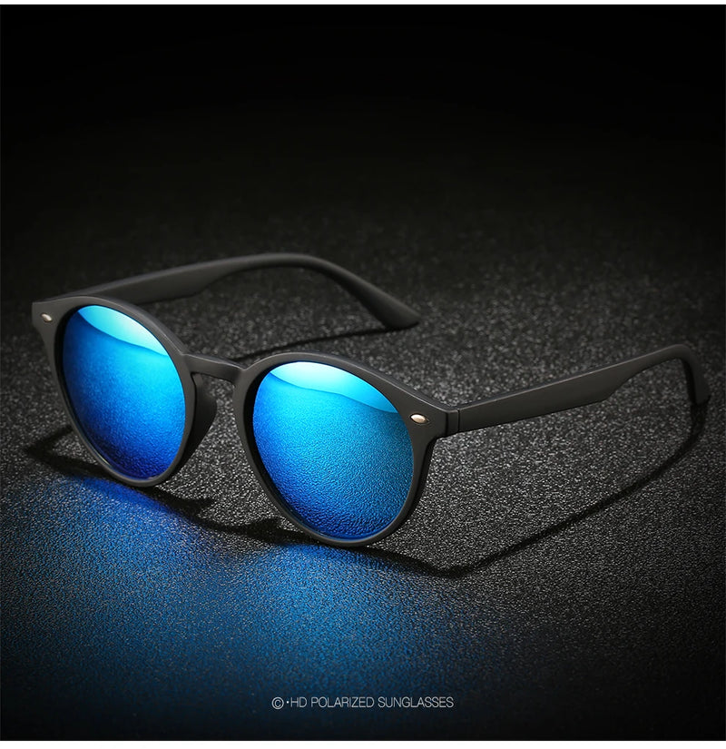 Óculos de Sol Clássico Redondo Clubmaster Soho Blu