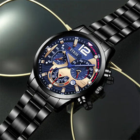 Relógio Masculino Preto Deyros Stylish Black Hill 40mm