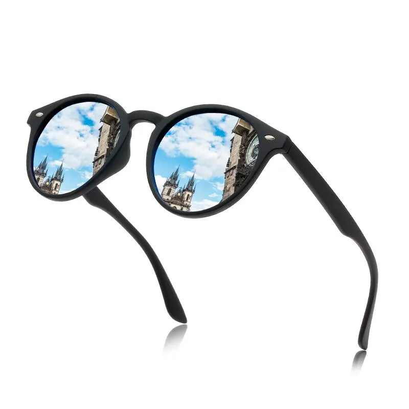 Óculos de Sol Clássico Redondo Clubmaster Soho Blu