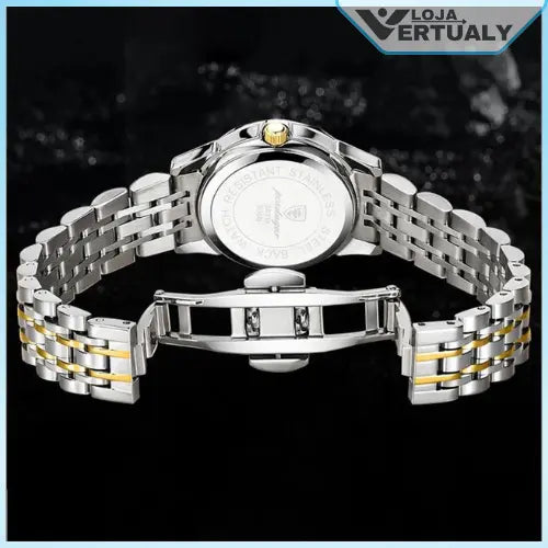 Relógio Masculino Podegar Premium Luxo de Aço Inoxidável + Brinde (Exclusivo).