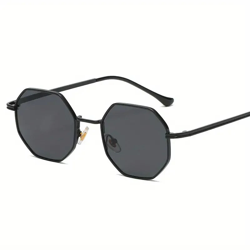 Óculos de sol Clássico Hexagonal Full Black