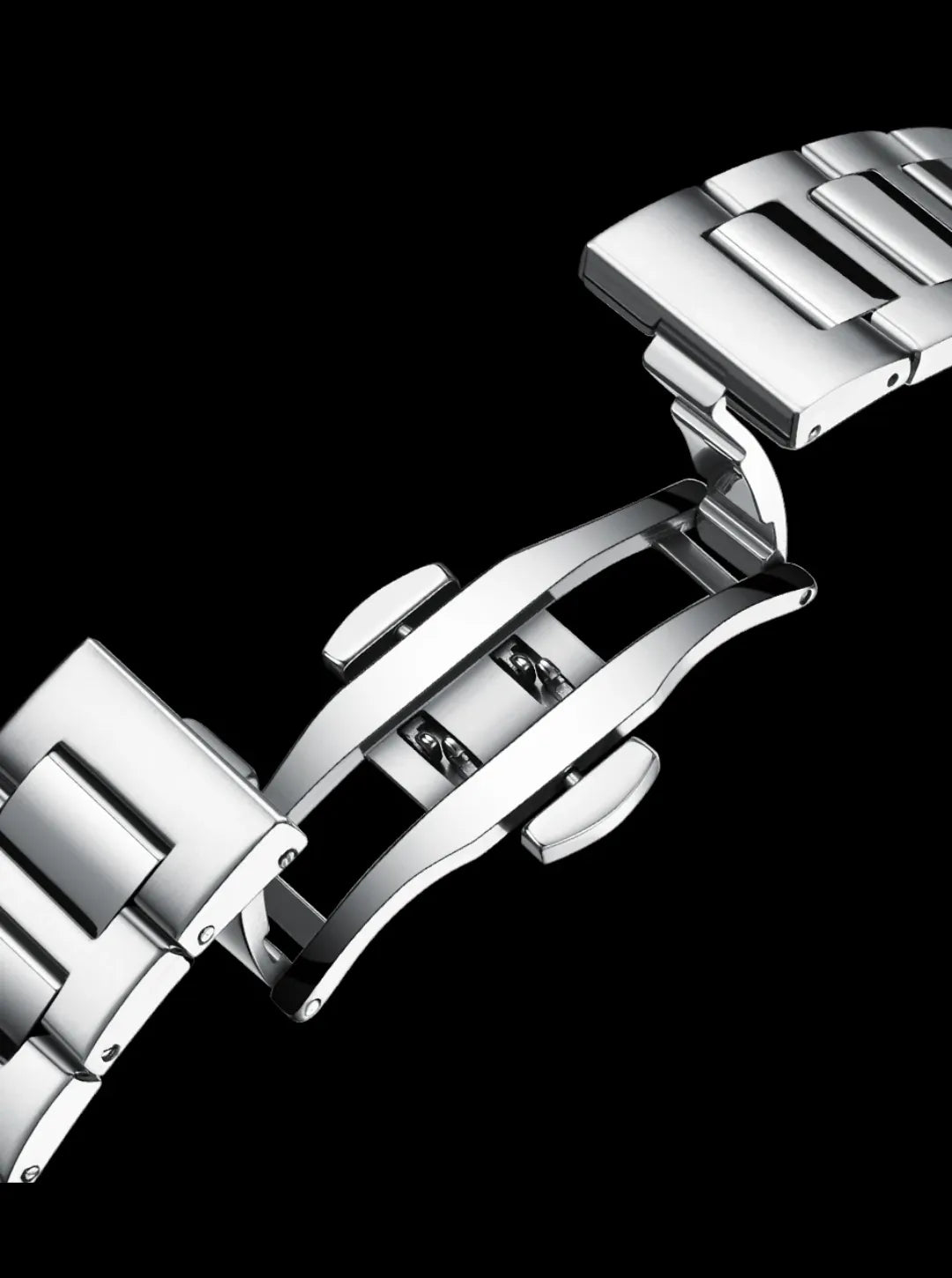 Relógio Masculino Pulseira Prata Presidentti Blue Silver 40mm