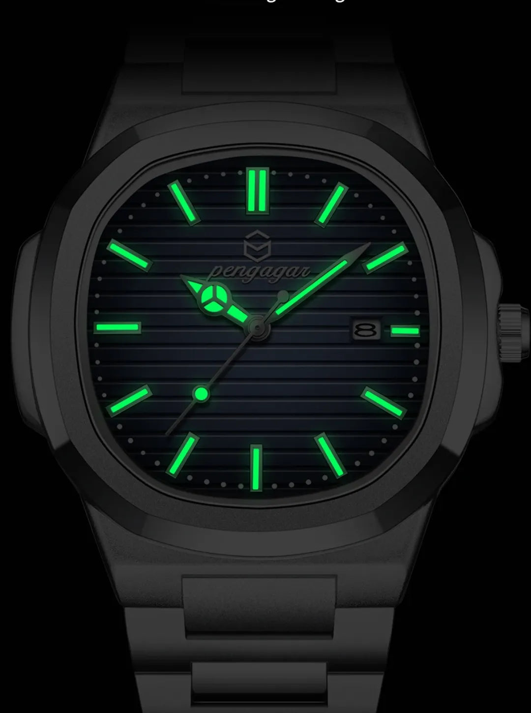 Relógio Masculino Pulseira Prata Presidentti Blue Silver 40mm