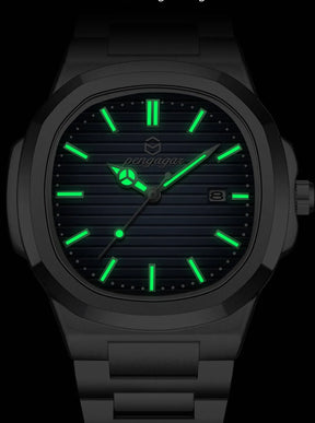 Relógio Masculino Pulseira Prata Presidentti Blue Silver 40mm