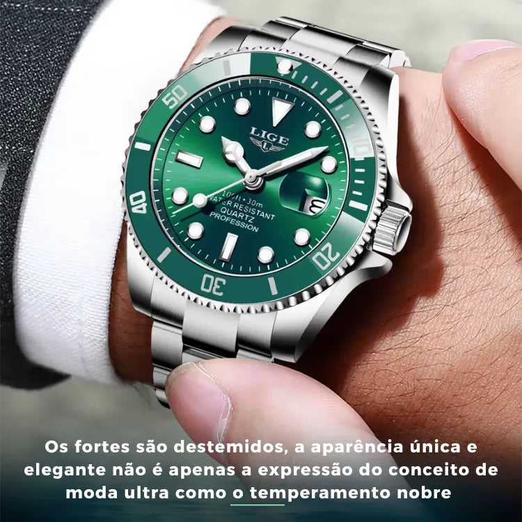 Relógio Masculino Lige Moda Ultra Luxo