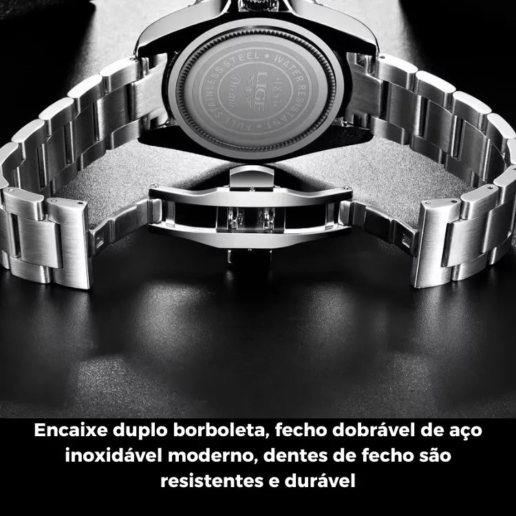 Relógio Masculino Lige Moda Ultra Luxo