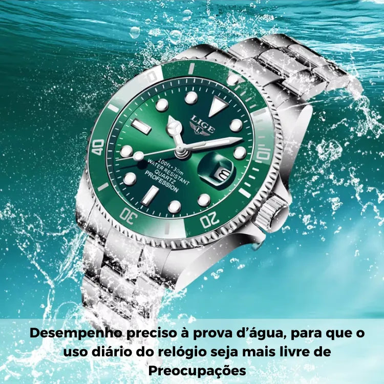 Relógio Masculino Lige Moda Ultra Luxo