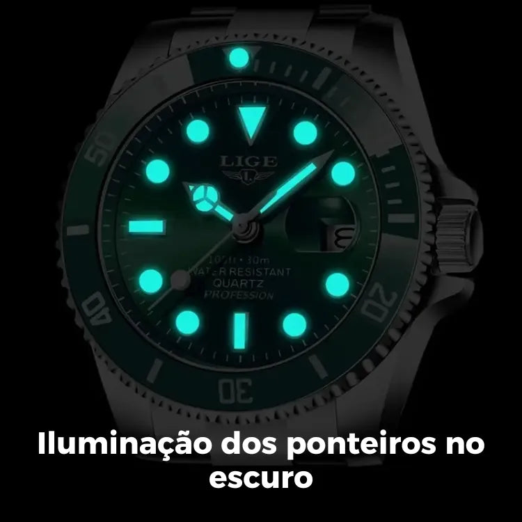Relógio Masculino Lige Moda Ultra Luxo