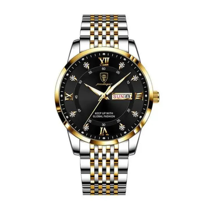 Relógio Masculino Podegar Premium Luxo de Aço Inoxidável + Brinde (Exclusivo).