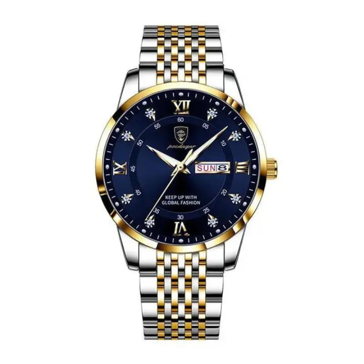 Relógio Masculino Podegar Premium Luxo de Aço Inoxidável + Brinde (Exclusivo).