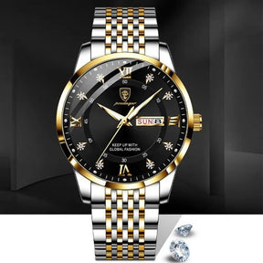 Relógio Masculino Podegar Premium Luxo de Aço Inoxidável + Brinde (Exclusivo).