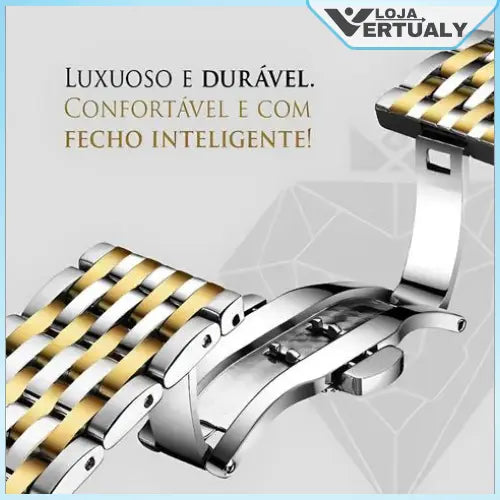 Relógio Masculino Podegar Premium Luxo de Aço Inoxidável + Brinde (Exclusivo).