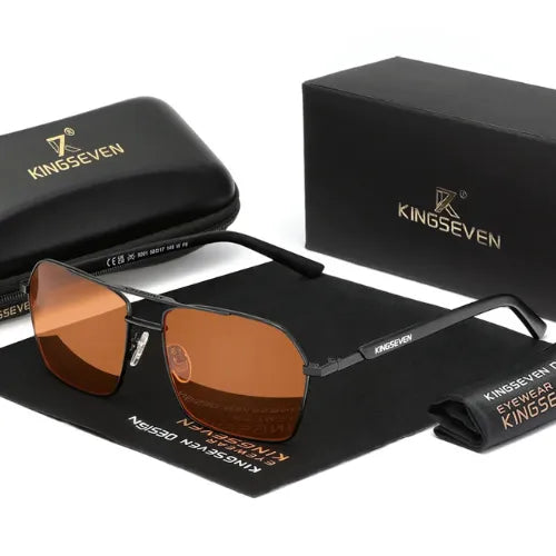 Óculos de Sol Casual Hexagonal Lenox Lendario Black